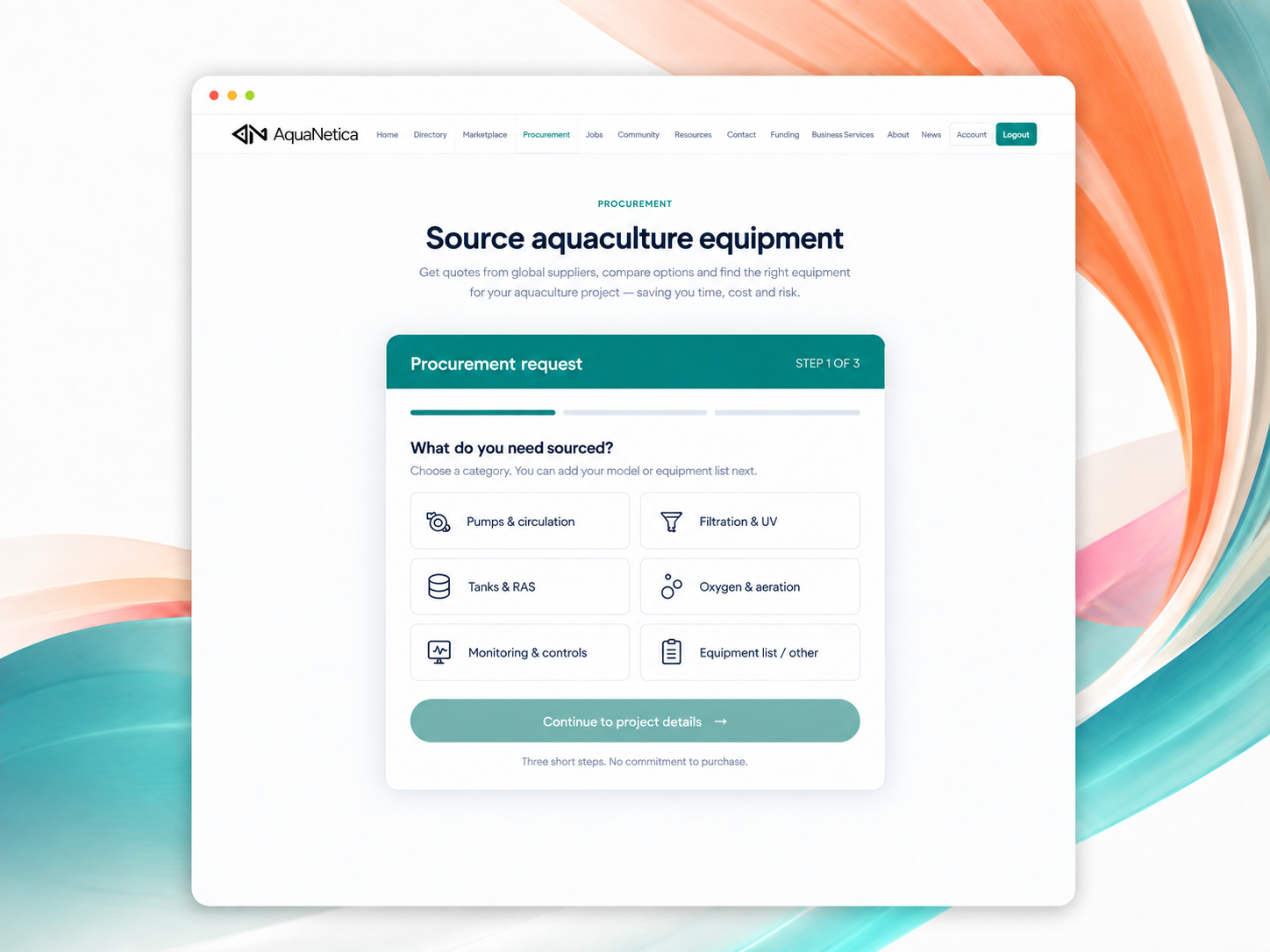 Get equipment sourced for your project